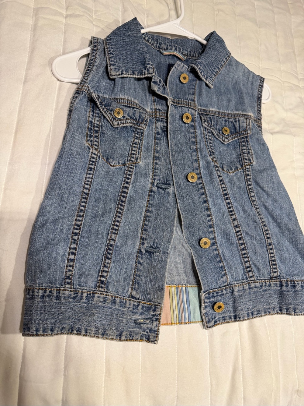 Vintage GAP DENIM Vest Jacket - Light Blue